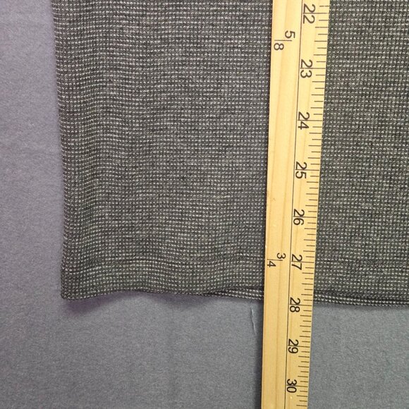 Ted Baker London Mens Grey Thermal Waffle Knit Long Sleeve Henley Shirt Pocket 3 - Picture 10 of 10